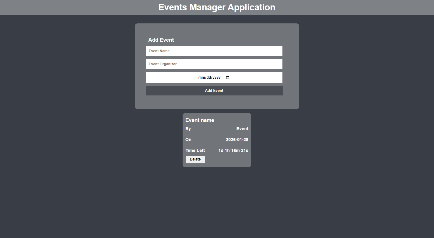 Events Manager